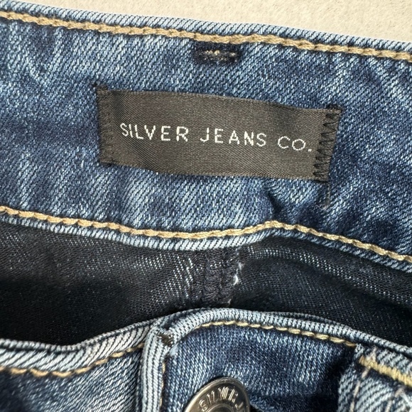 Silver Suki Skinny Jeans Womens Size 27X31 Medium Wash Mid Rise Stretch - Picture 5 of 12